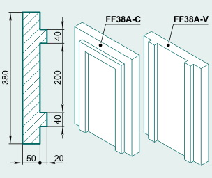 Филенка FF38A - Изображение каталога Архистиль