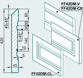 Филенка FF42DM - Изображение каталога Архистиль
