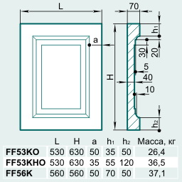 Филенка FF53KHO - Изображение каталога Архистиль