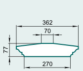 Крышка парапетная LP27CB - Изображение каталога Архистиль