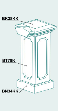 Столб BT78KSB - изображение товара каталога Архистиль