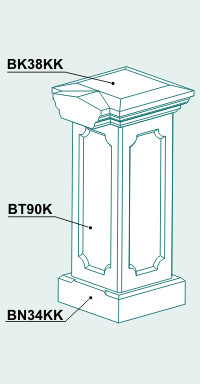Столб BT90KSB - Изображение каталога Архистиль