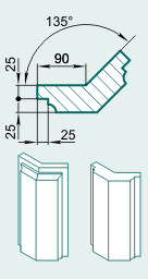 Филенка угловая FF9UG - изображение товара каталога Архистиль