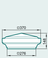 Крышка на столб LK28A - Изображение каталога Архистиль